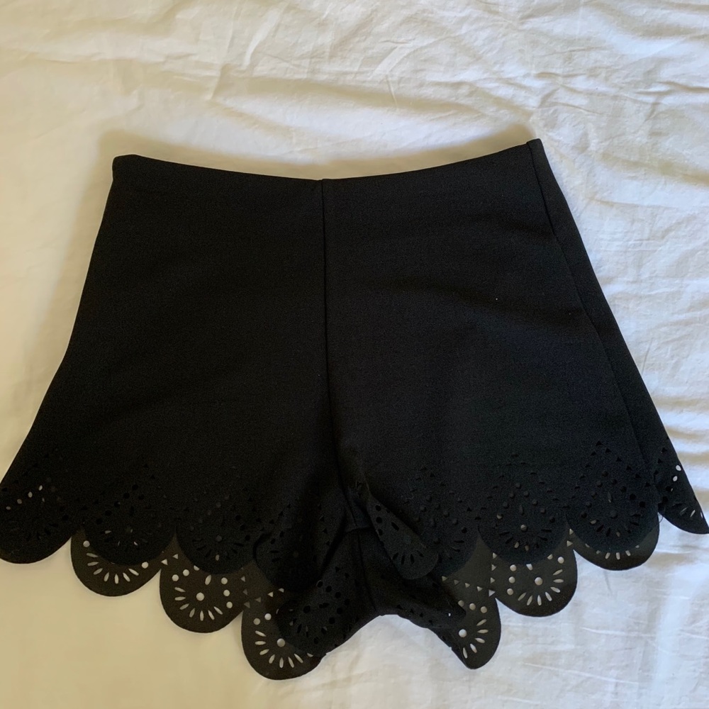 Shein Black lace shorts